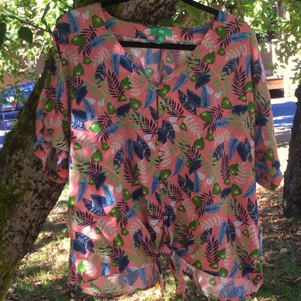 Women’s floral tropical top blouse travel boho cowgirl festival vacay shirt
